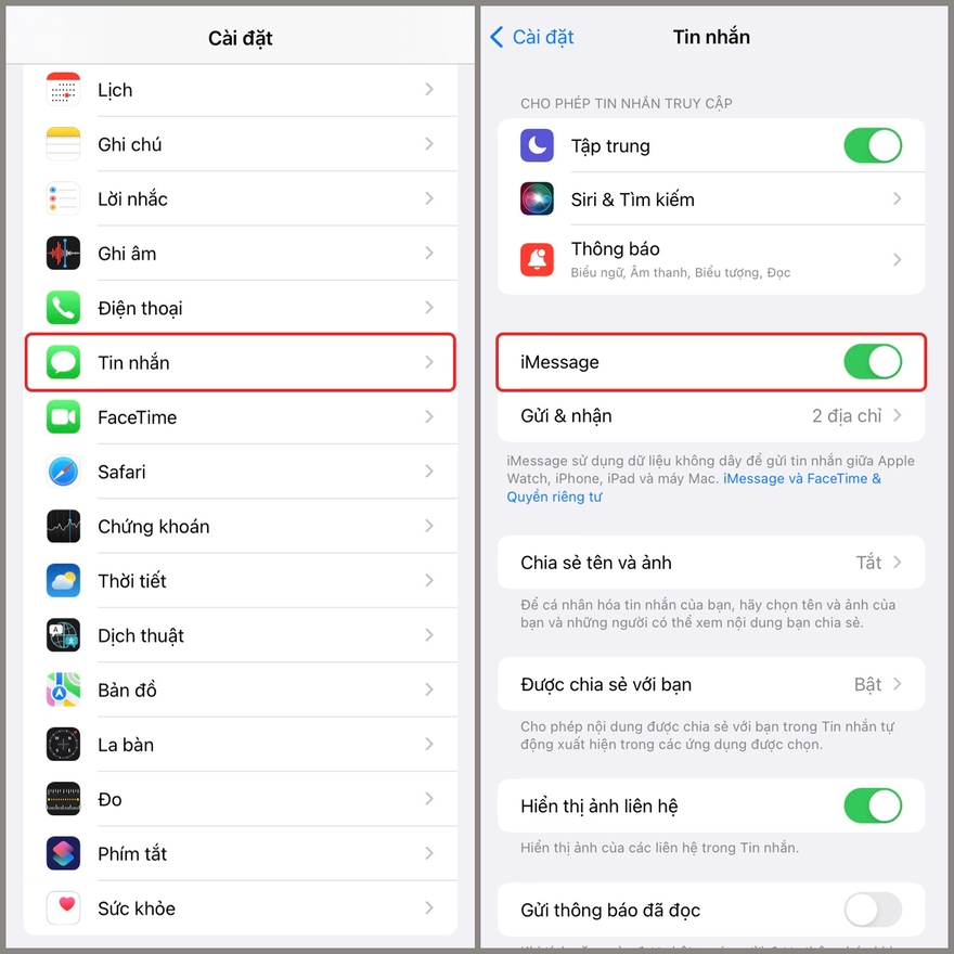 Khắc phục lỗi iMessage bị đăng xuất trên iPhone