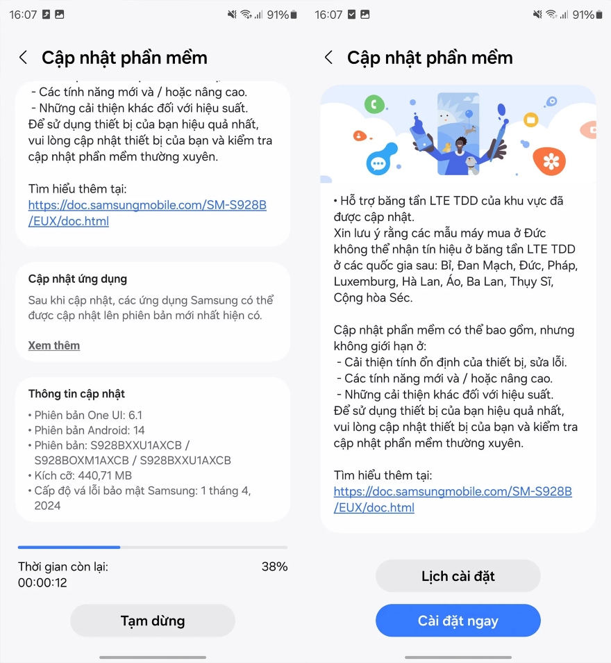 Người dùng Galaxy nên cập nhật thiết bị ngay
