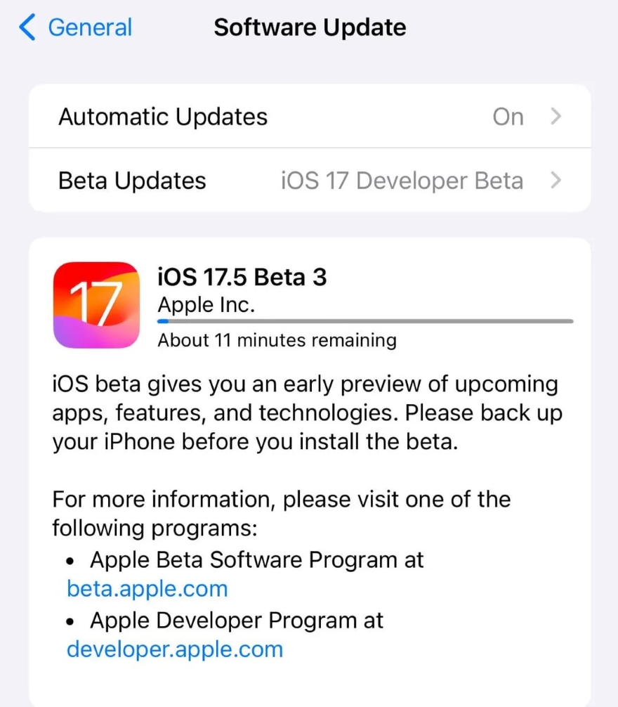 Những tính năng mới trong iOS 17.5 Beta 3