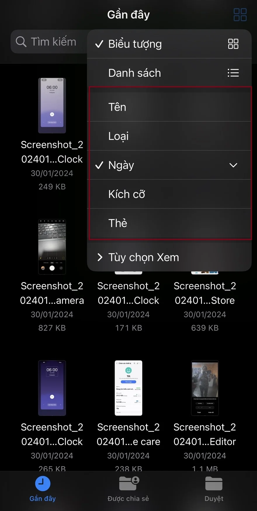 Quản lý tài liệu hiệu quả trên iPhone với ứng dụng Tệp