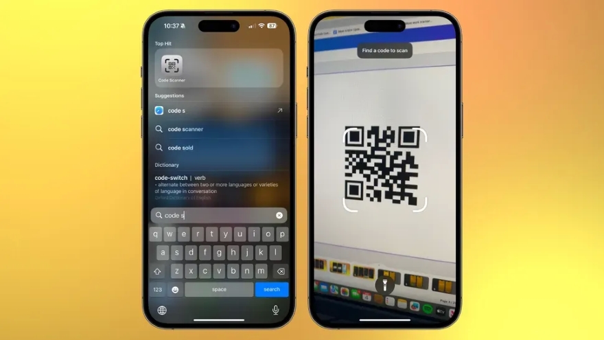 sử dụng ứng dụng quét mã QR bí mật trên iPhone