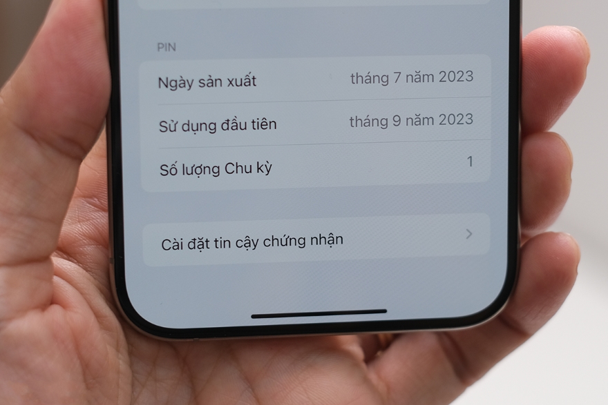 Sức khỏe pin iPhone