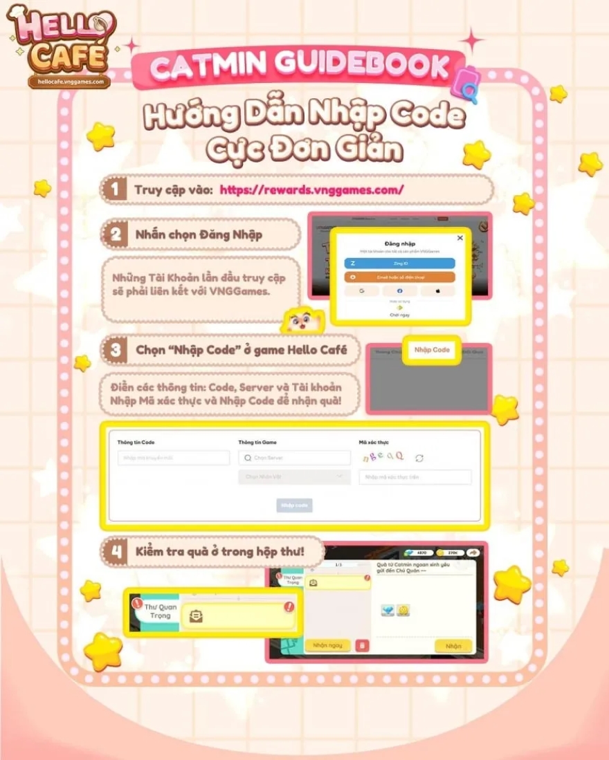 Tổng hợp code Hello Cafe VNG mới nhất tháng 4-2024