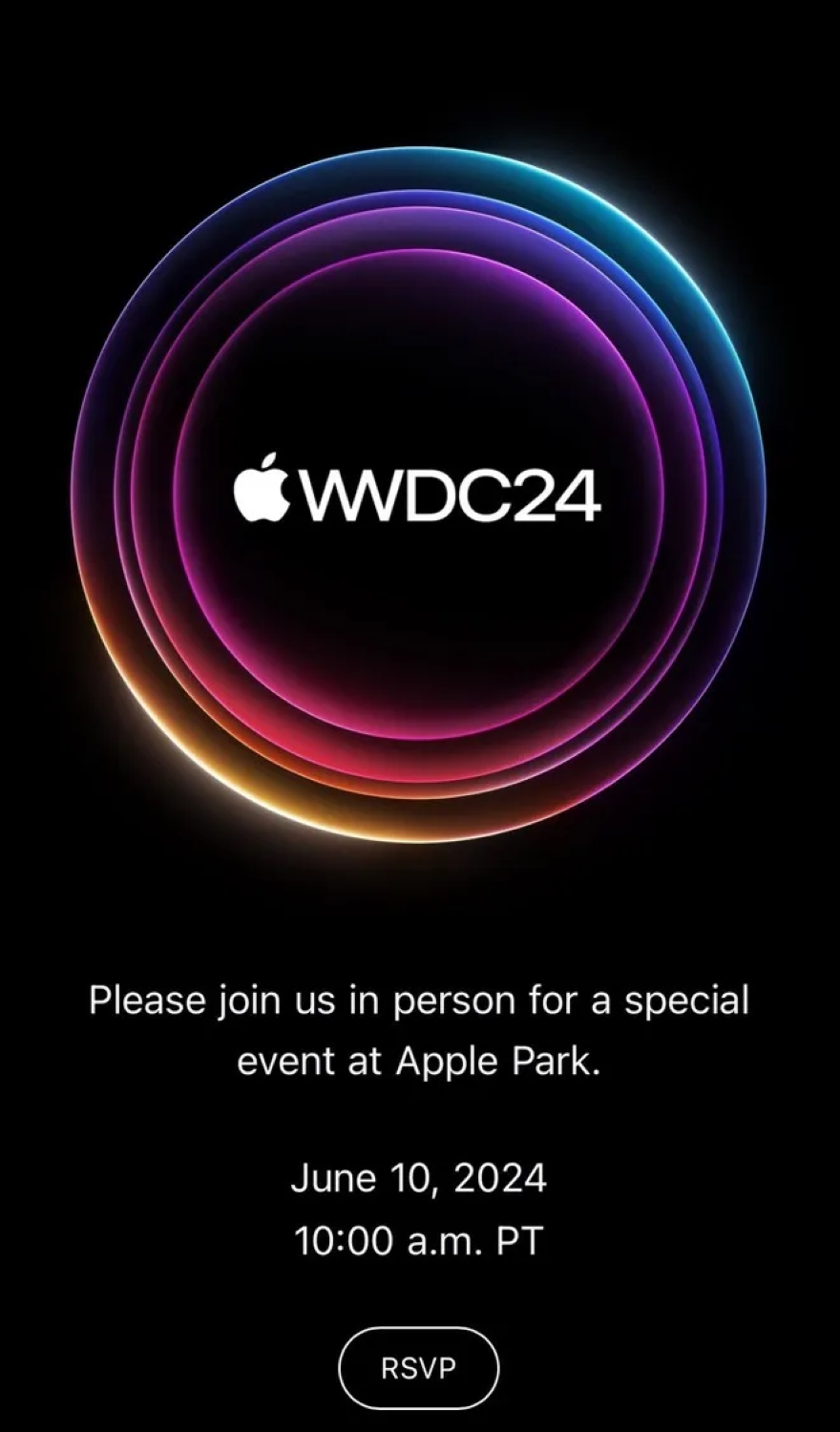 Apple đã chính thức gửi thư mời cho sự kiện WWDC 2024