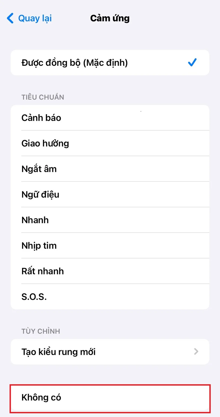 Cách tắt chế độ rung trên iPhone