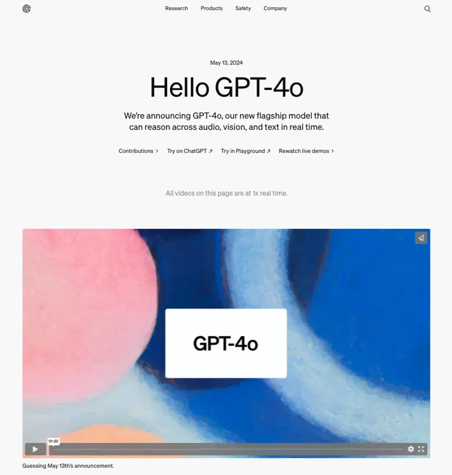 ChatGPT-4o mới của OpenAI: Miễn phí nhưng mạnh mẽ