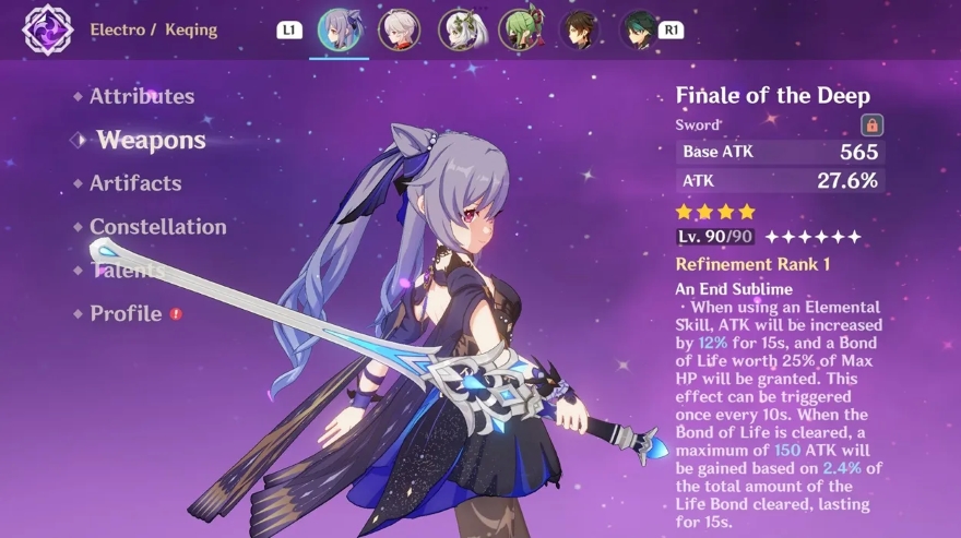 Genshin Impact vũ khí tốt nhất cho Clorinde