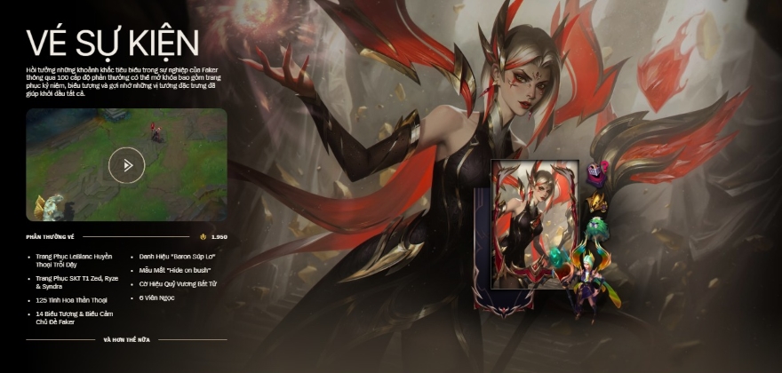 LMHT Skin mới vinh danh Faker được bán với giá trên trời