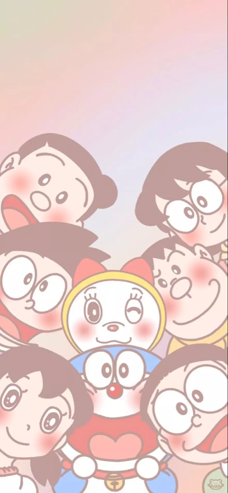 Mang Doraemon đáng yêu về trên màn hình điện thoại
