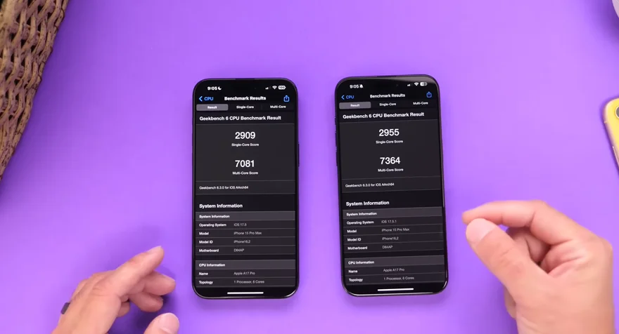 So sánh iOS 17.5.1 và iOS 17.5