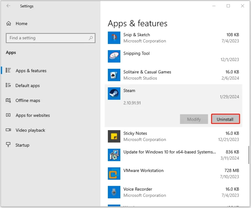 Steam gặp lỗi không thể kết nối