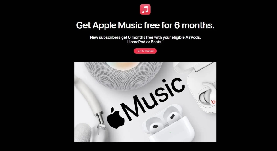sử dụng Apple Music miễn phí lên tới 6 tháng