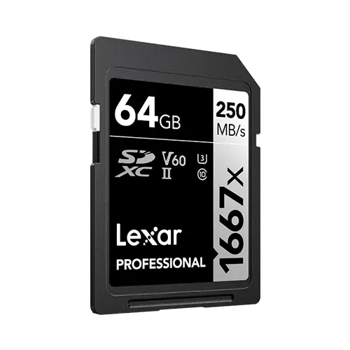 Thẻ nhớ Lexar Professional 64GB 1667X SDXC UHS-II 250MB/s