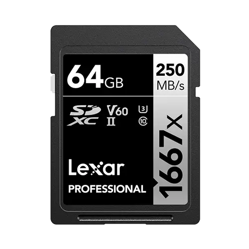 Thẻ nhớ Lexar Professional 64GB 1667X SDXC UHS-II 250MB/s