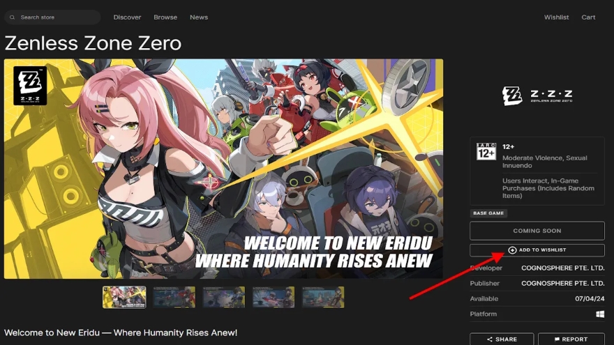 Cách đăng ký trước Zenless Zone Zero