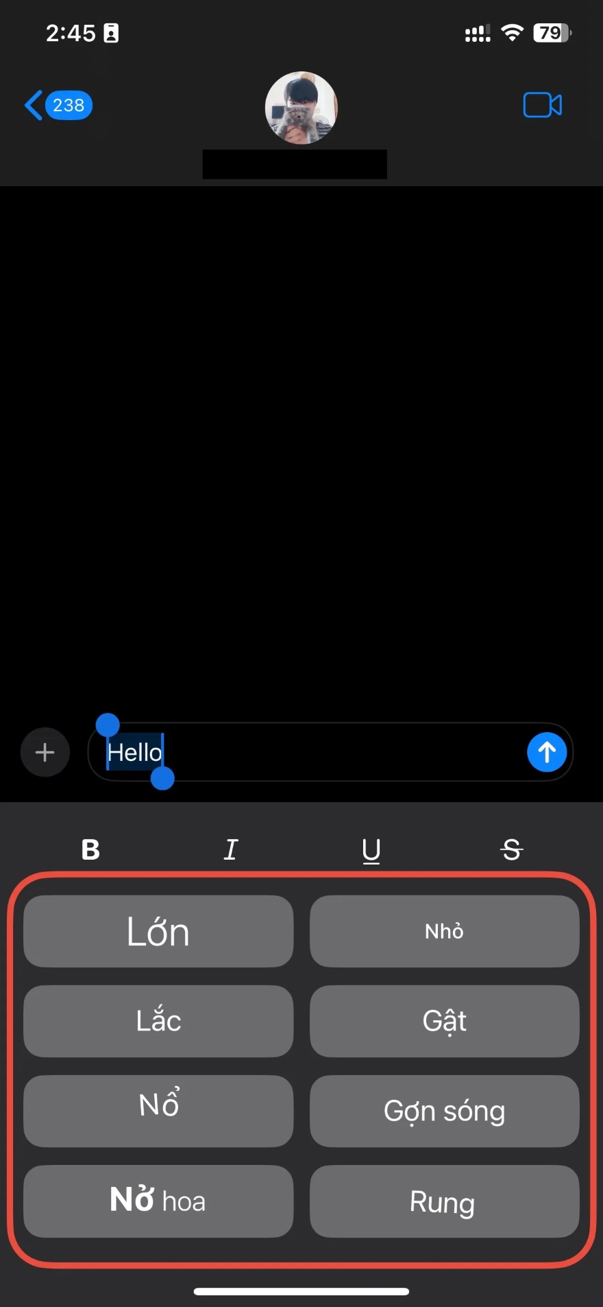 Cách sử dụng Hiệu ứng văn bản trong iOS 18 trên iPhone