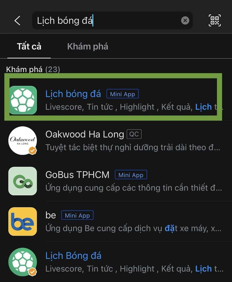 Cách xem lịch đấu Euro nhanh chóng trên Zalo