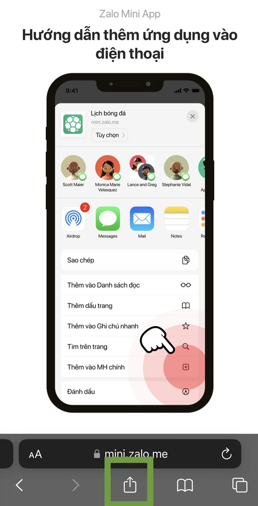 Cách xem lịch đấu Euro nhanh chóng trên Zalo