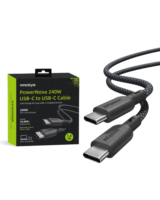 Cáp Type-C to Type-C Innostyle 240W PowerNova 1.5m ICC240