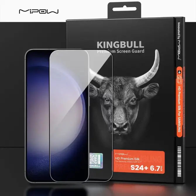 Cường lực Samsung Galaxy S24 Plus 2024 Mipow Kingbull Premium Silk 