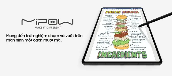 Cường lực Samsung Tab S9/S9FE Mipow Kingbull (10.9/11 inch)