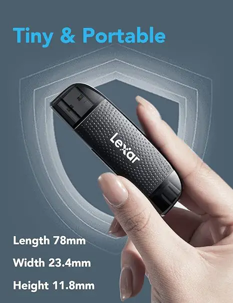 Đầu đọc thẻ nhớ Lexar Dual Slot MicroSD/SD Card Reader