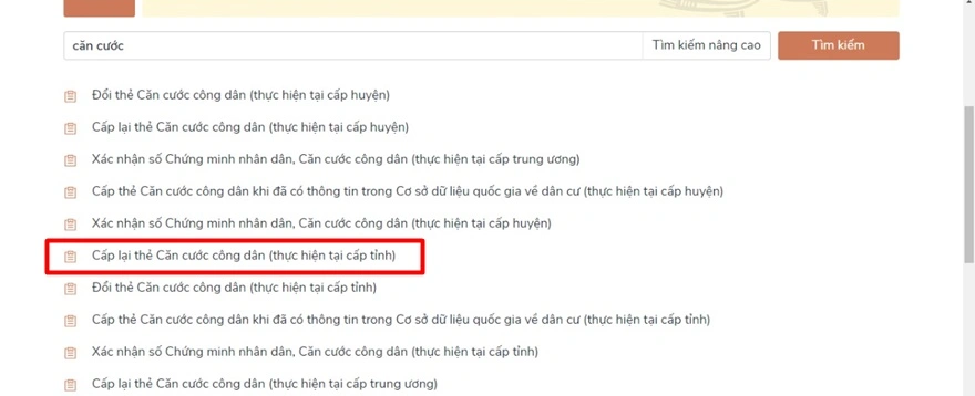 Làm thẻ căn cước trực tuyến