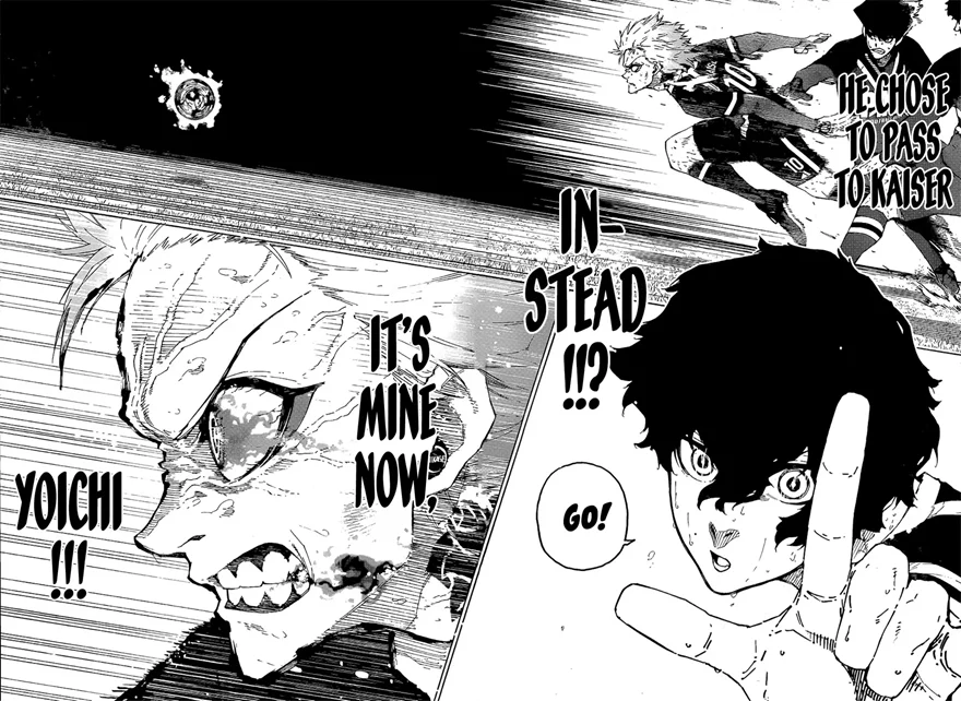 Spoiler Blue Lock chap 265: Ness hỗ trợ Kaiser tỏa sáng