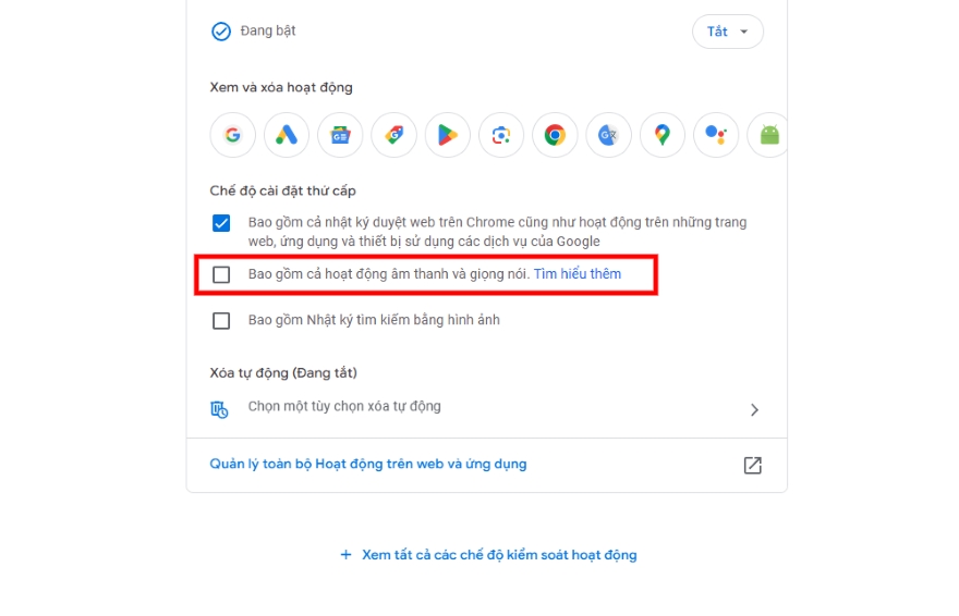 Tắt nhanh tính năng nghe lén của Google trên Android, iPhone