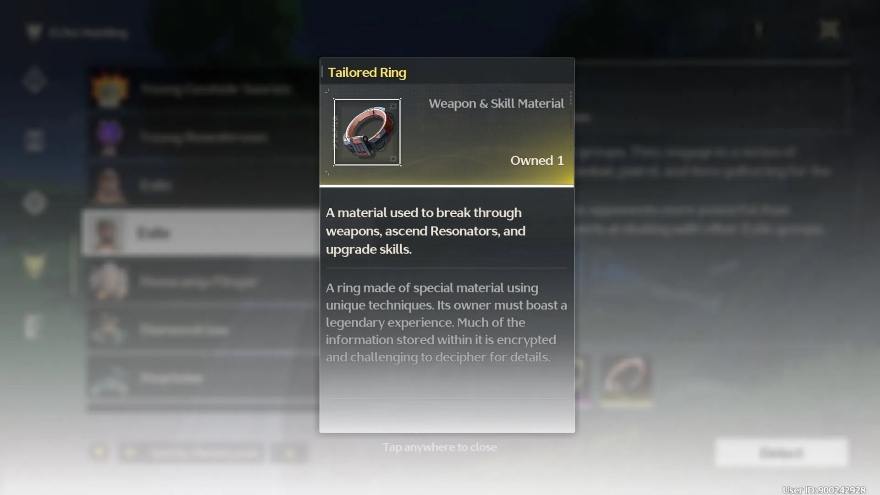 Wuthering Waves: Các nguyên liệu nâng cấp Changli và Jinhsi