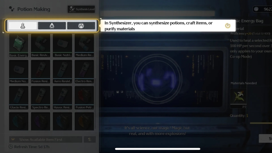 Wuthering Waves Cách sử dụng Synthesizer
