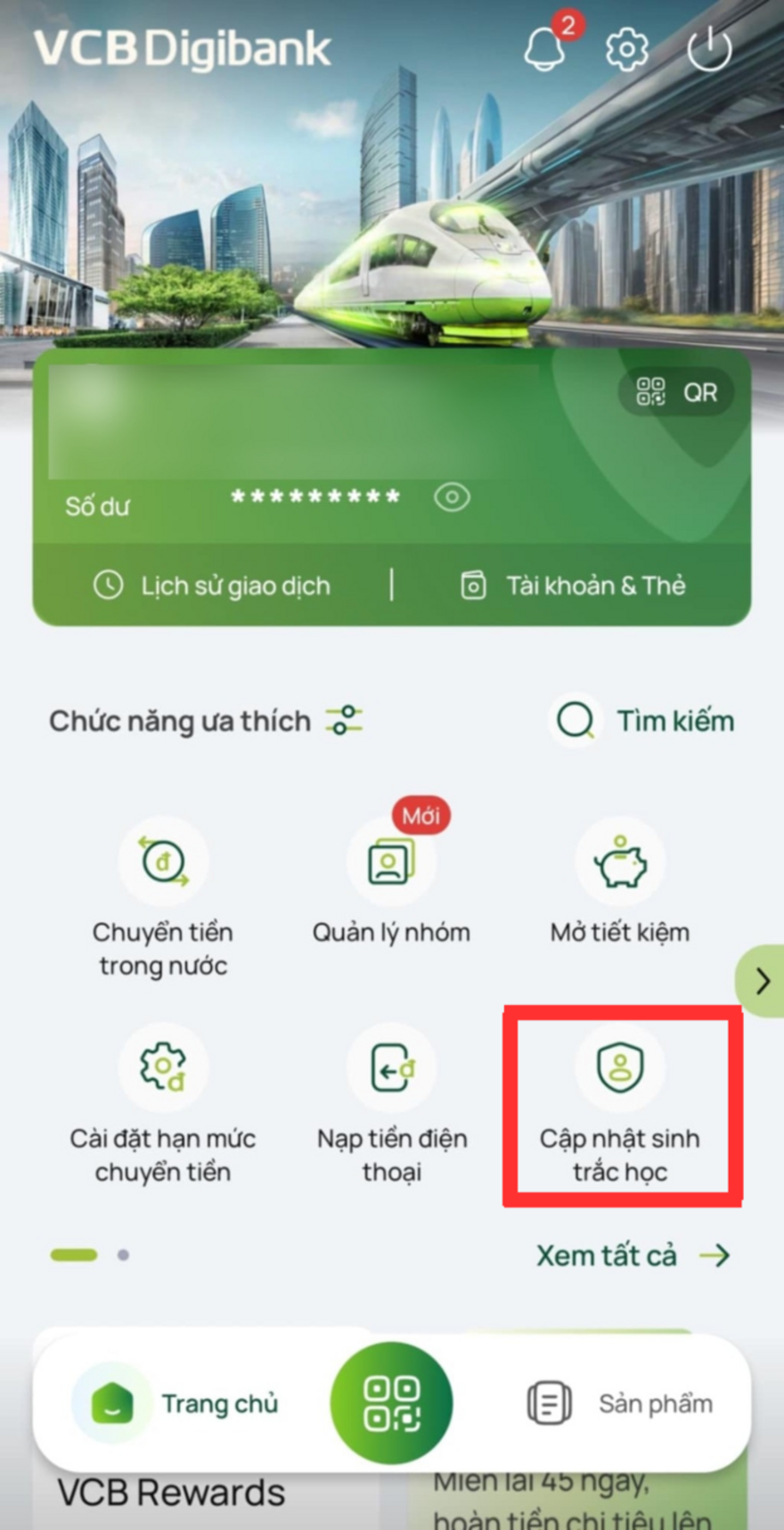 Cách xác thực sinh trắc học trên app ngân hàng