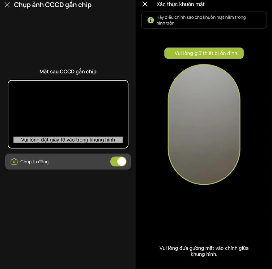 Cách xác thực sinh trắc học app ngân hàng