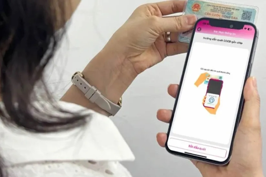 xác thực sinh trắc học khi chuyển khoản hơn 10 triệu