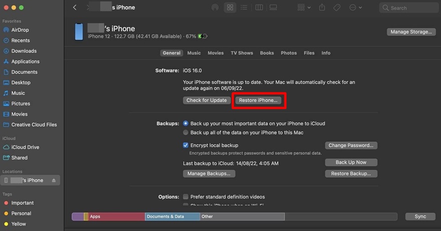 5 cách xử lý iPhone sập nguồn