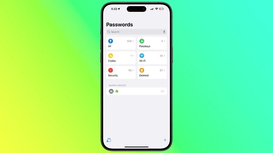 Các tính năng của ứng dụng Mật khẩu trên iOS 18