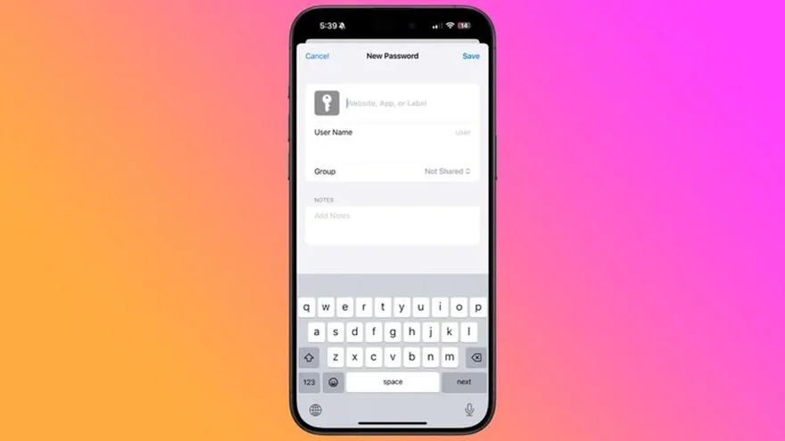 Các tính năng của ứng dụng Mật khẩu trên iOS 18