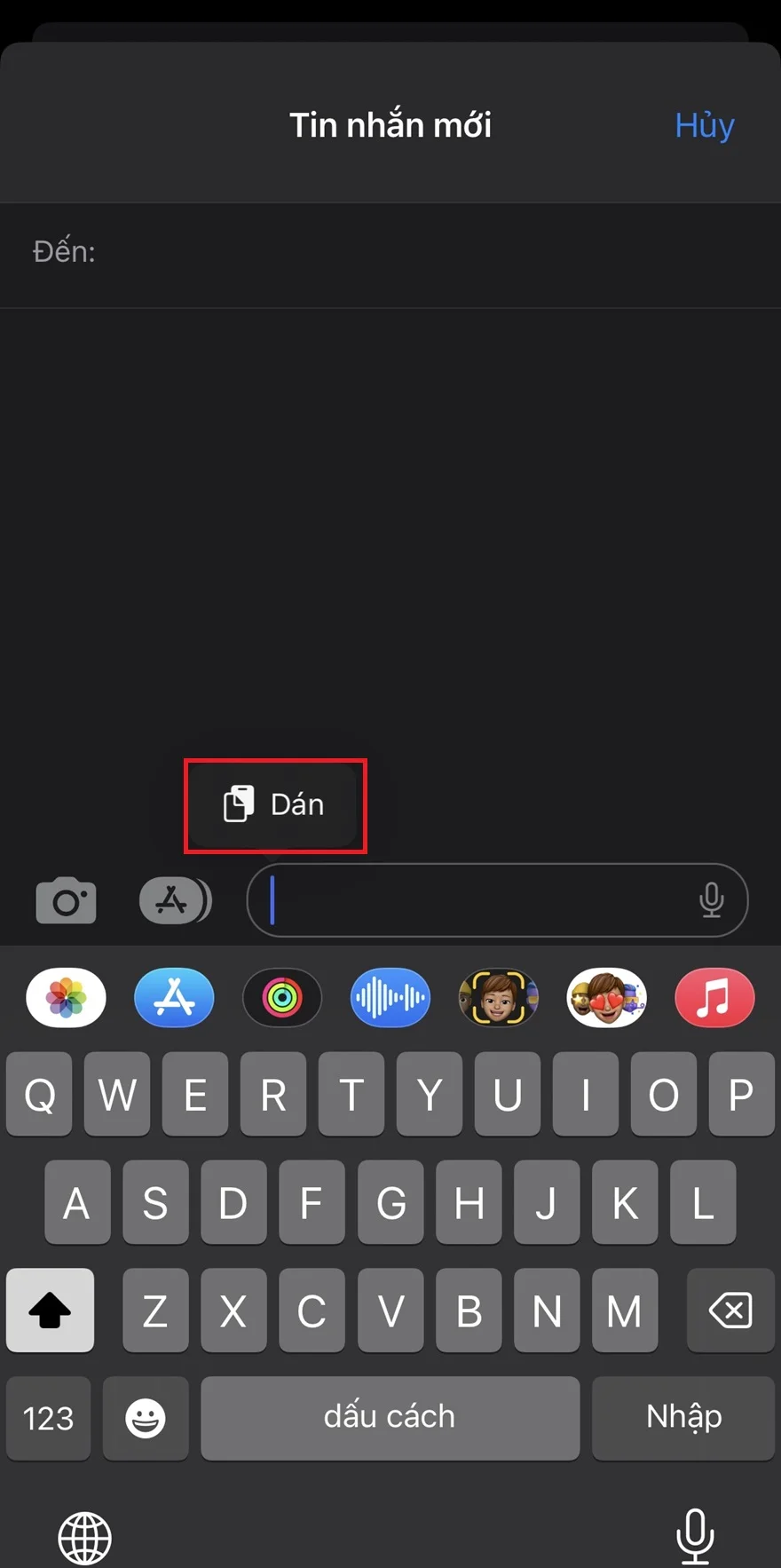 Cách gửi tin nhắn link web kèm trích dẫn trên iPhone