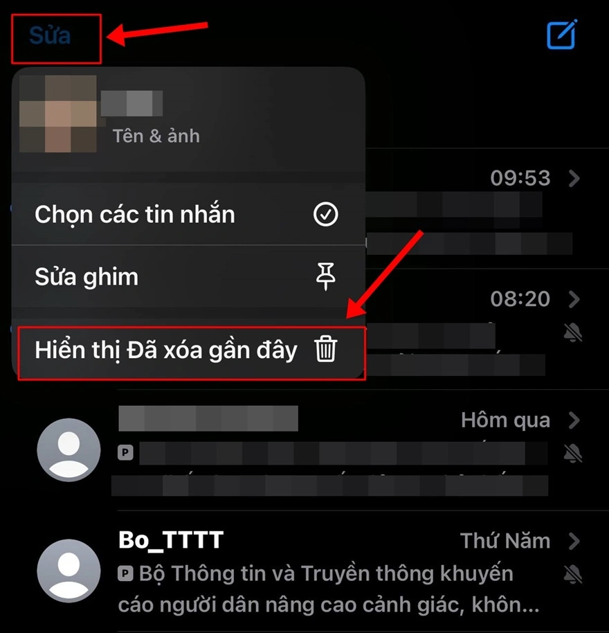 Cách khôi phục tin nhắn bị xóa trên iPhone