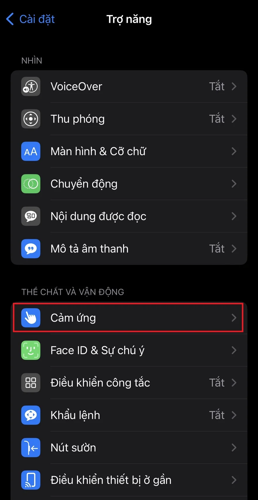 Cách tăng độ nhạy cảm ứng iPhone