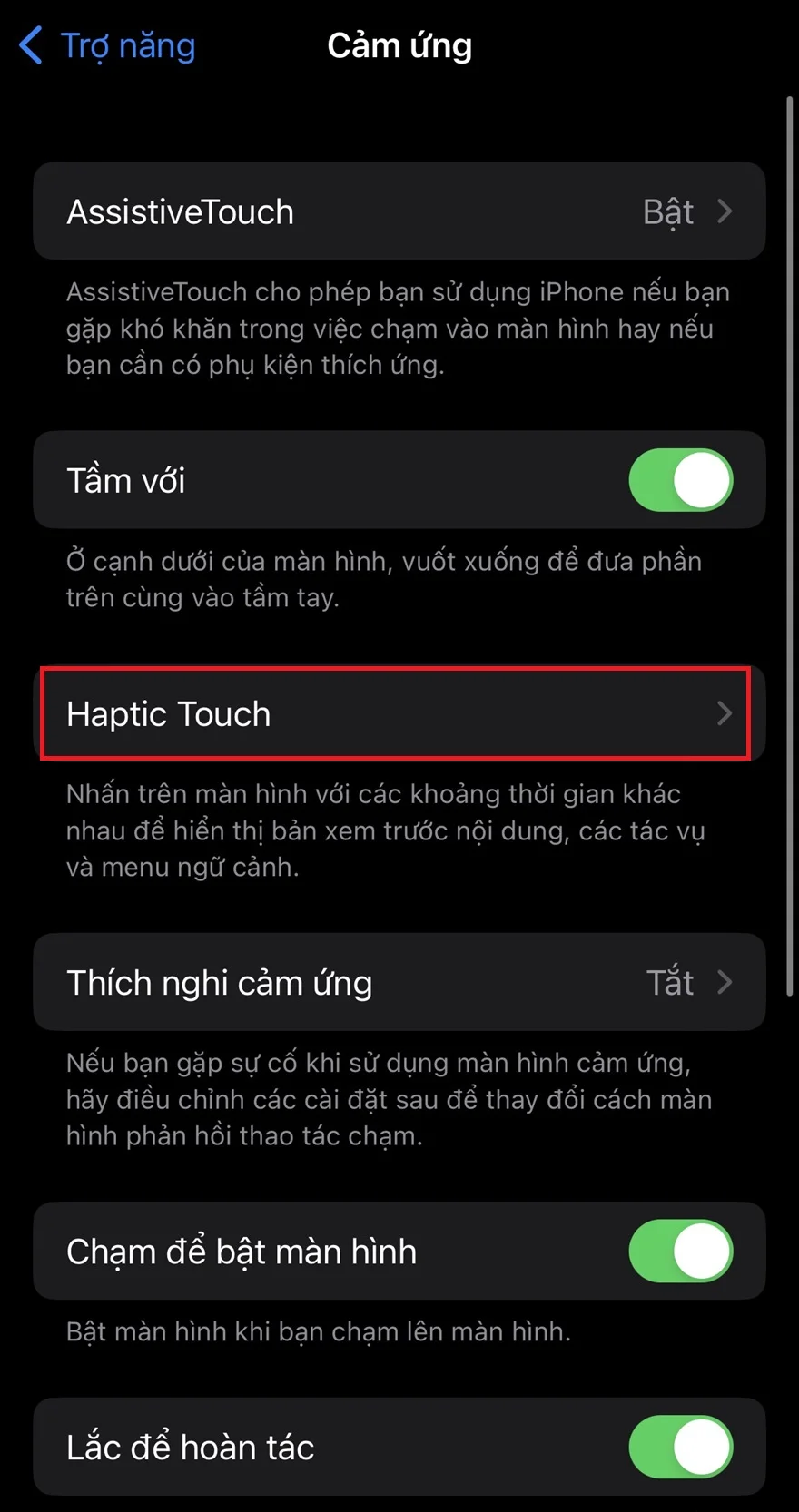 Cách tăng độ nhạy cảm ứng iPhone