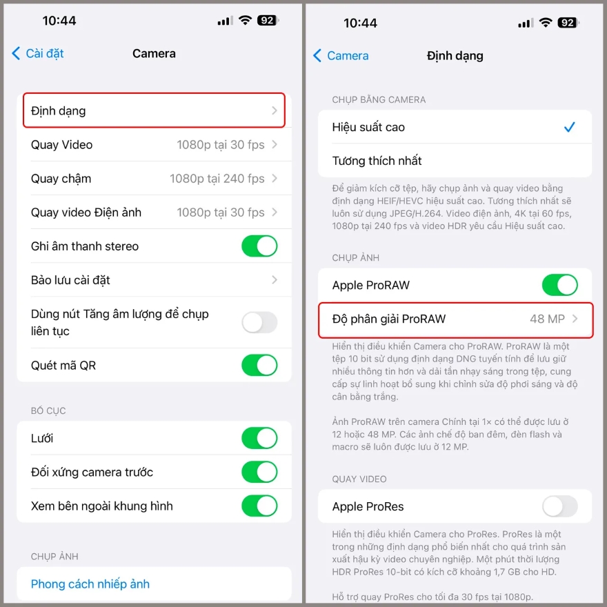Cách tắt tính năng tự động cải thiện ảnh trên iPhone