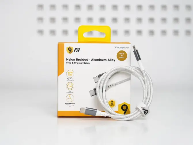 Cáp Type-C to Type-C 9Fit 1M