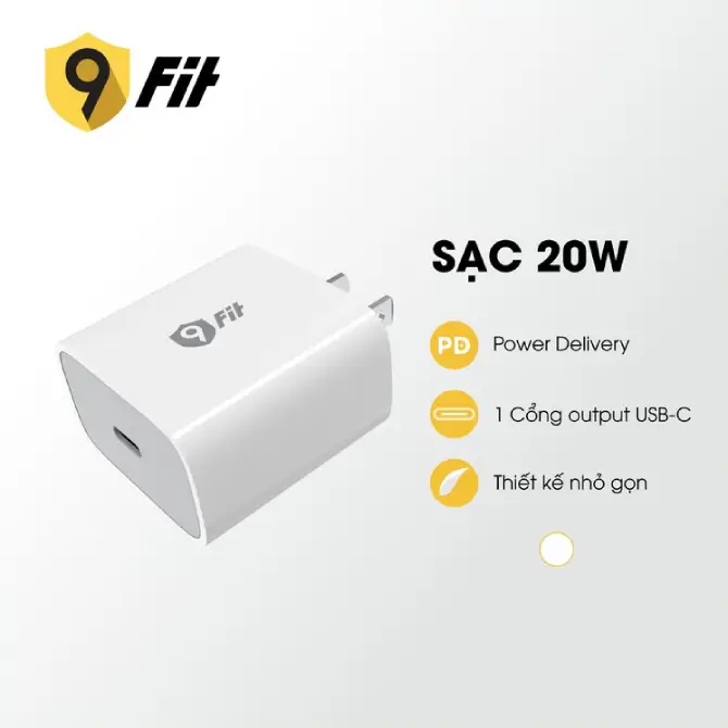Cốc sạc nhanh 9Fit 20W Type-C 
