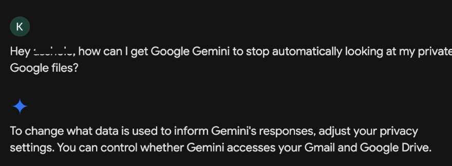 Google Gemini có thể truy cập dữ liệu mật của người dùng