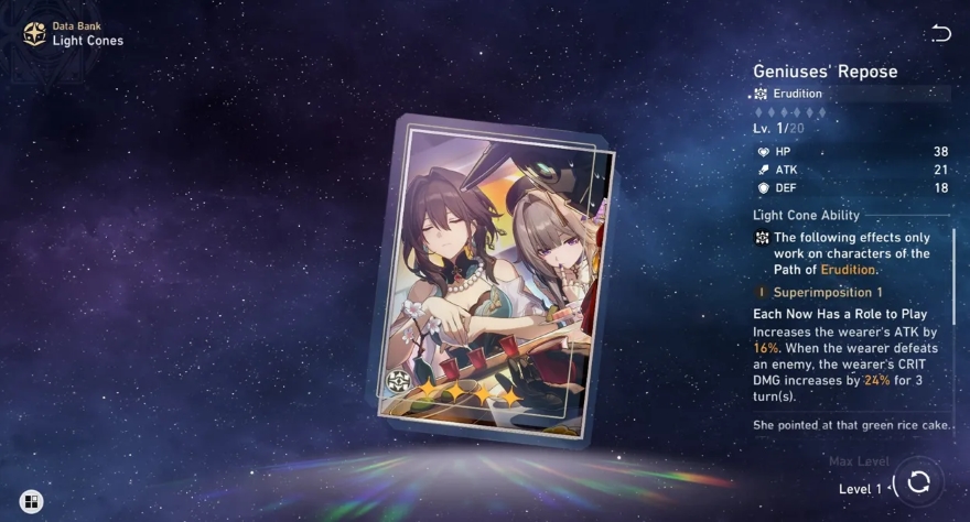 Honkai Star Rail - Nón Ánh Sáng tốt nhất cho Jade