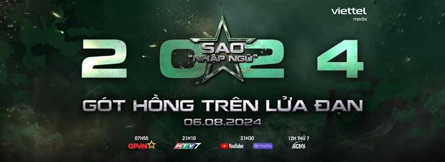 Lịch phát sóng Sao nhập ngũ 2024: Gót Hồng Trên Lửa Đạn