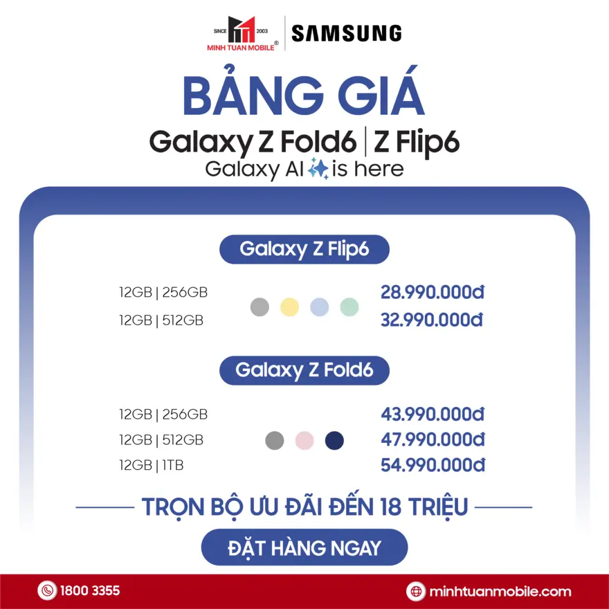 Minh Tuấn Mobile mở đặt trước Galaxy Z6 Series