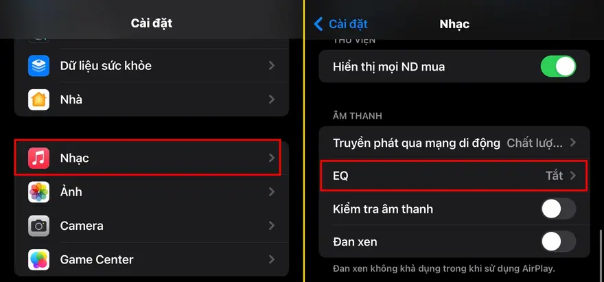 Nghe nhạc hay hơn trên iPhone