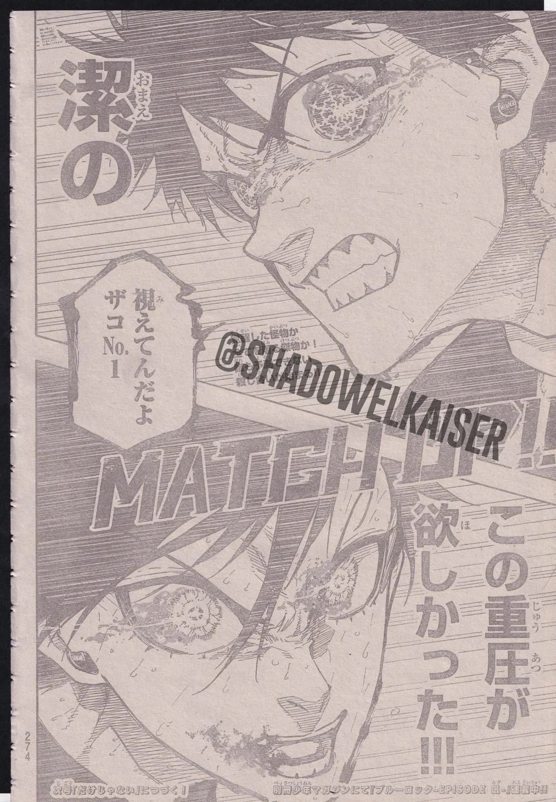 Spoiler Blue Lock chap 268: Sự trổi dậy của Itoshi Rin